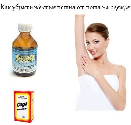 Сода пищевая и перекись водорода считаются относительно безопасными методами выведения пятен с белой одежды